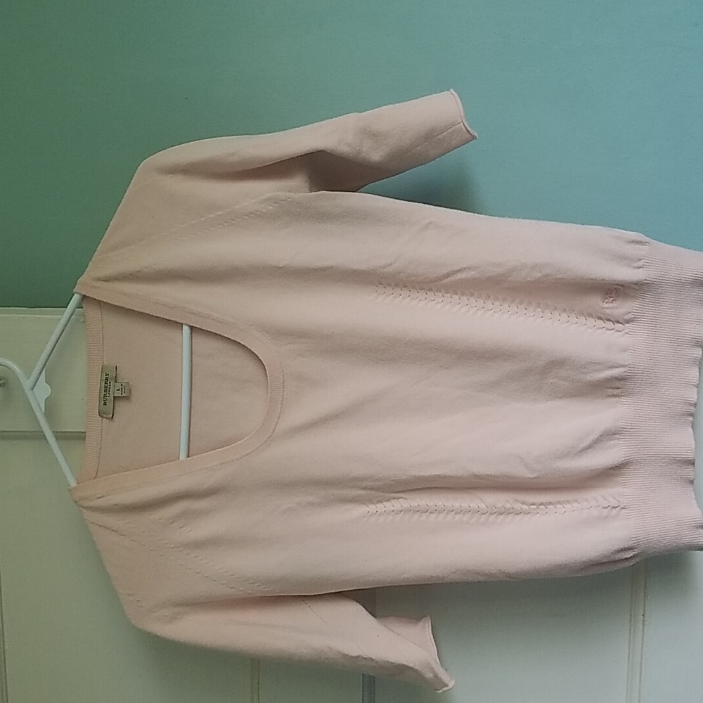 Burberry London Sweater Light Pink - See Description & Pictures Cut Sleeves